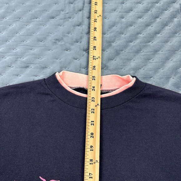 VINTAGE 90s Surf Shirt Adult Extra Large Black Pink Single Stitch Daytona Beach - Picture 8 of 13